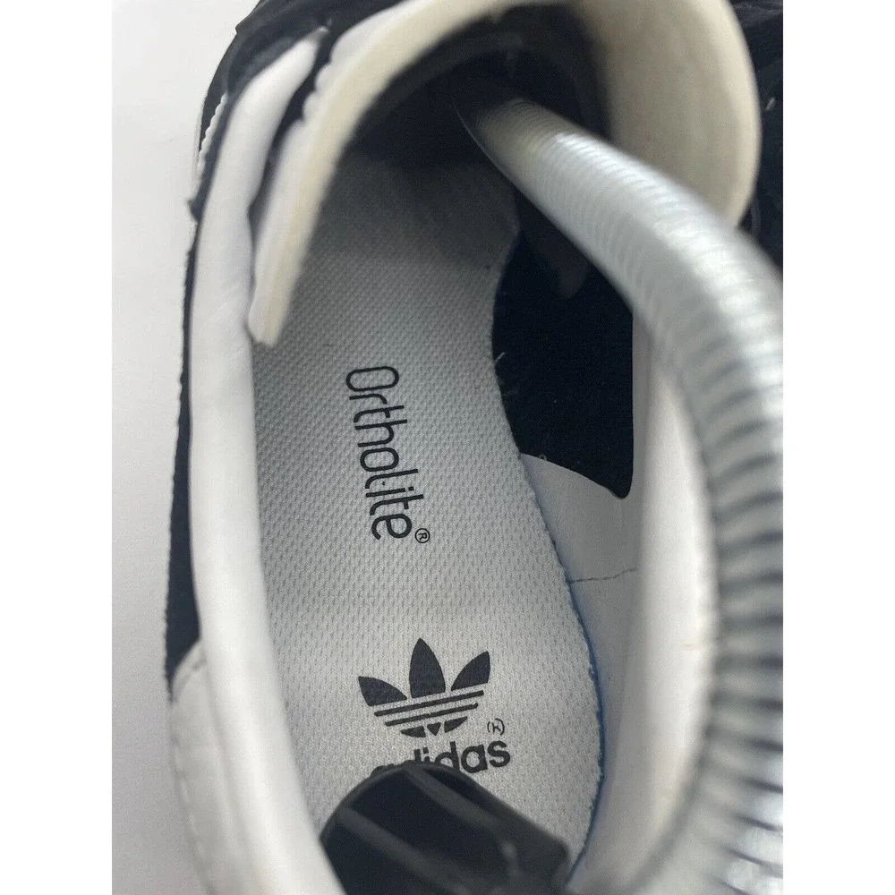 Boys' Girls' Big Kids Youth Adidas Gazelle J Shoes Size 4.5 Suede Black - Picture 5 of 8